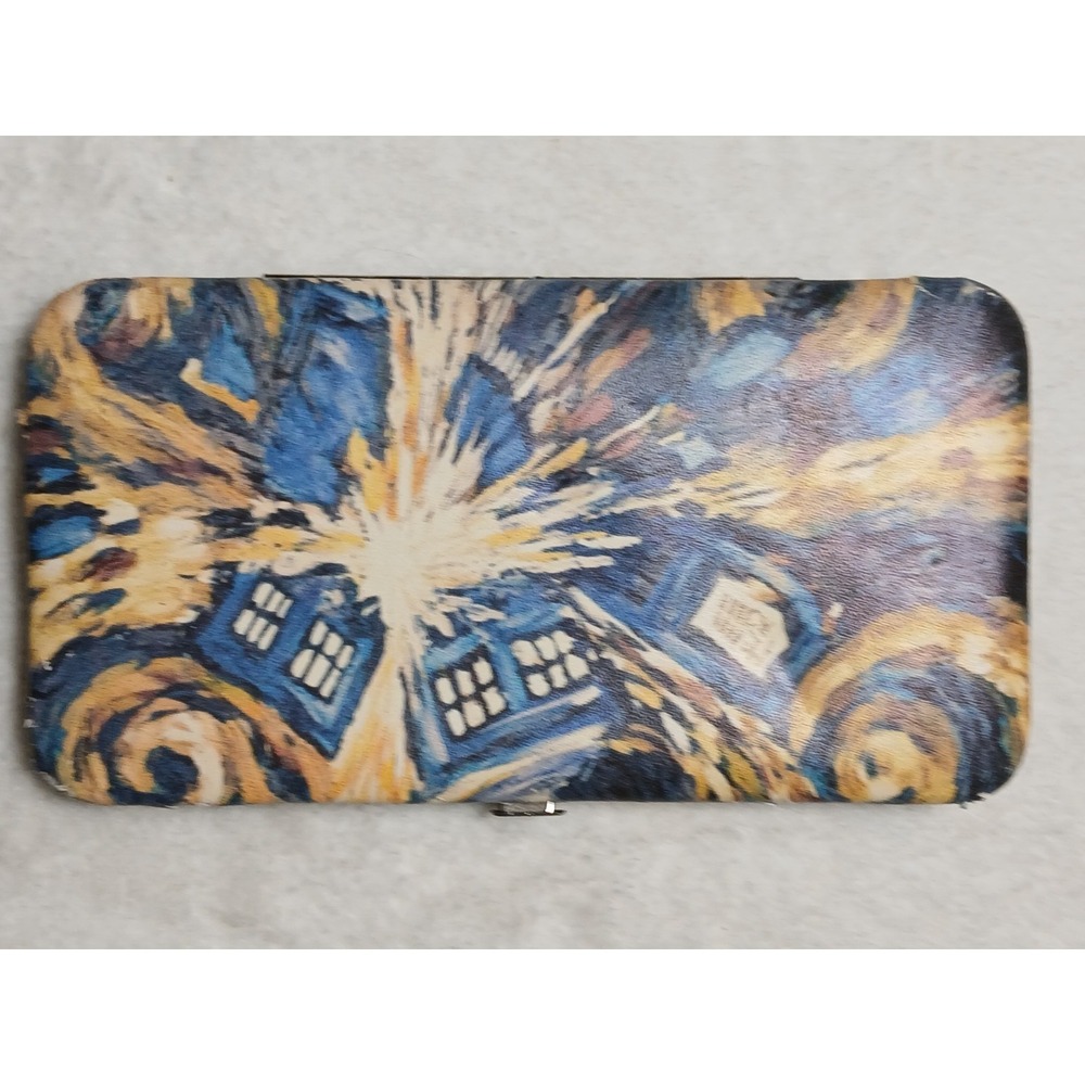 Doctor Who Van Gogh Exploding TARDIS Vinyl Ladies Clutch Wallet
